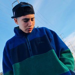 Vintage IZOD fleece 1/4 zip pullover sweater Large